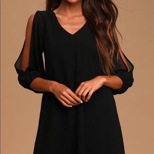 Shifting Dears Black Long Sleeve Dress Size S